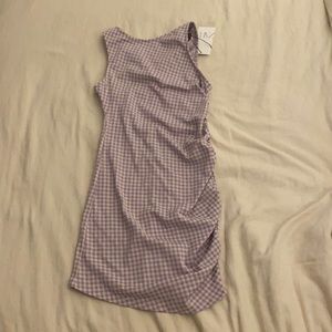 Plaid mini Zara gingham dress